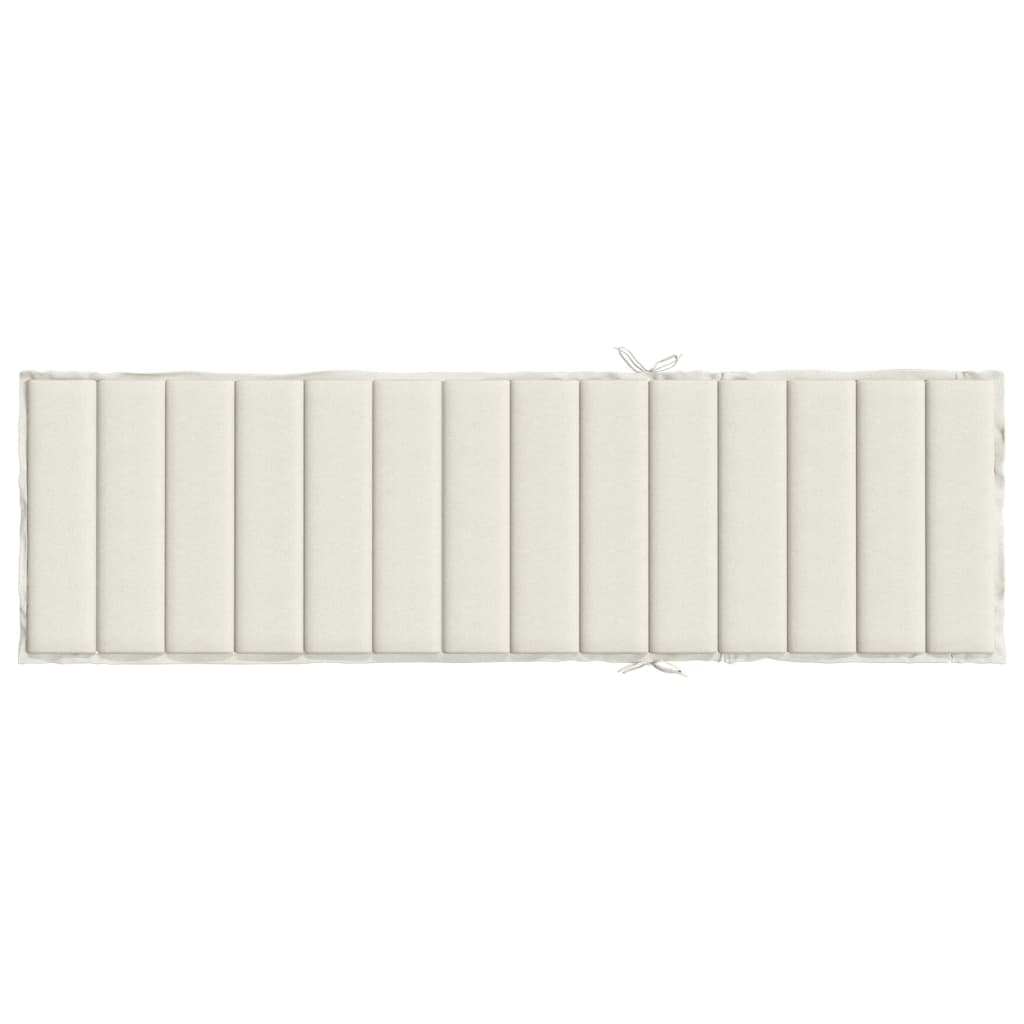 Saulės gulto čiužinukas, kreminis, 200x60x4cm, audinys