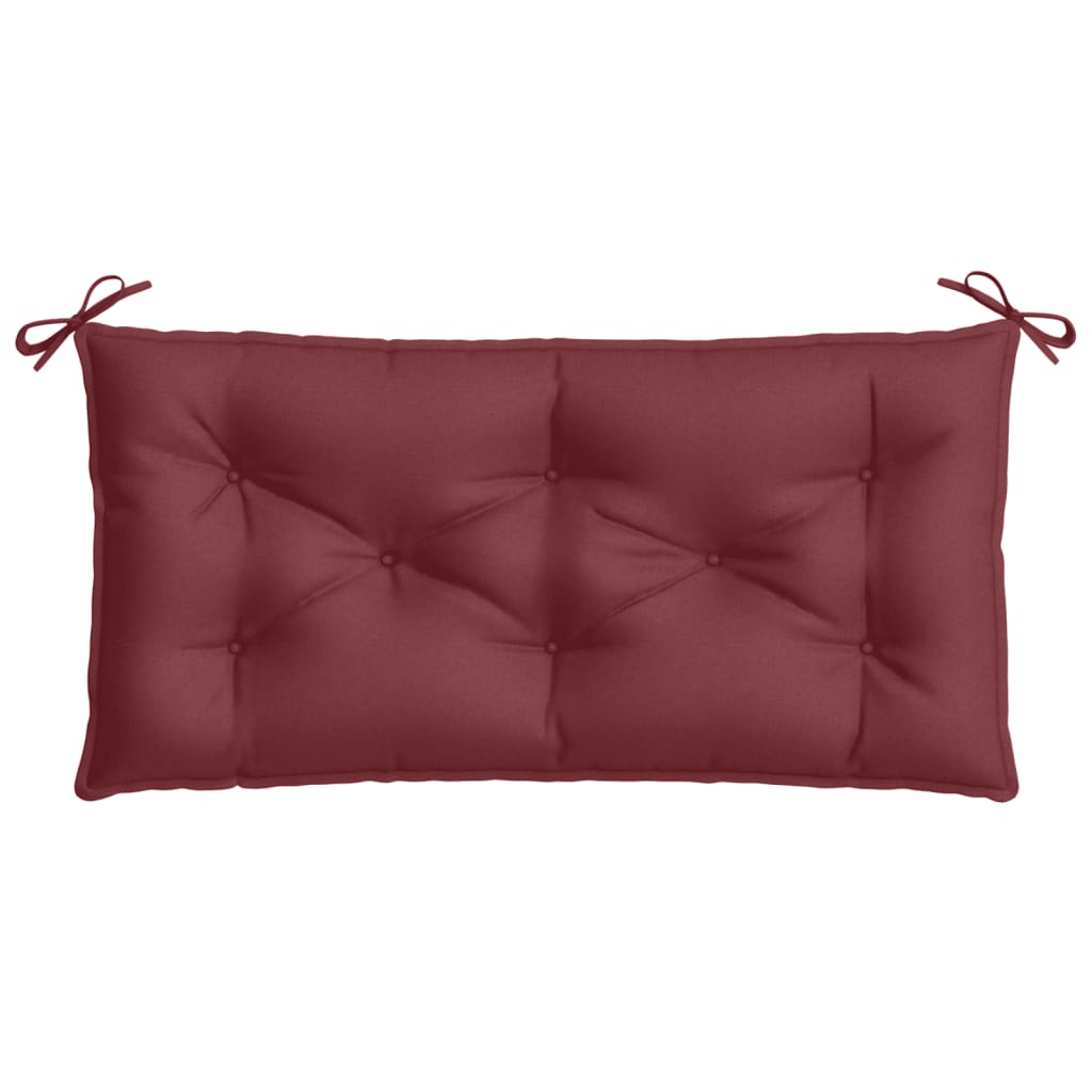 Garden bench cushion, wine red, 100x50x7cm, fabric