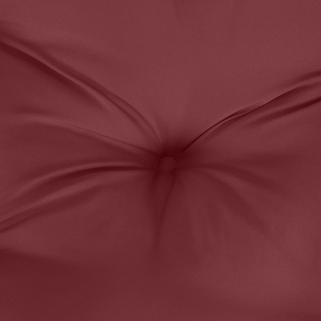 Garden bench cushion, wine red, 100x50x7cm, fabric