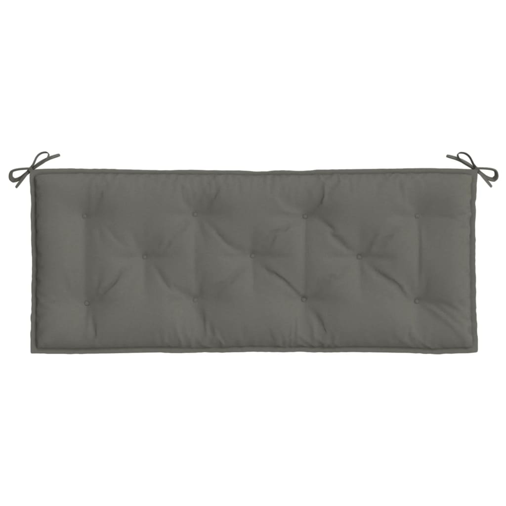 Garden bench cushion, dark grey, 120x50x7cm, fabric