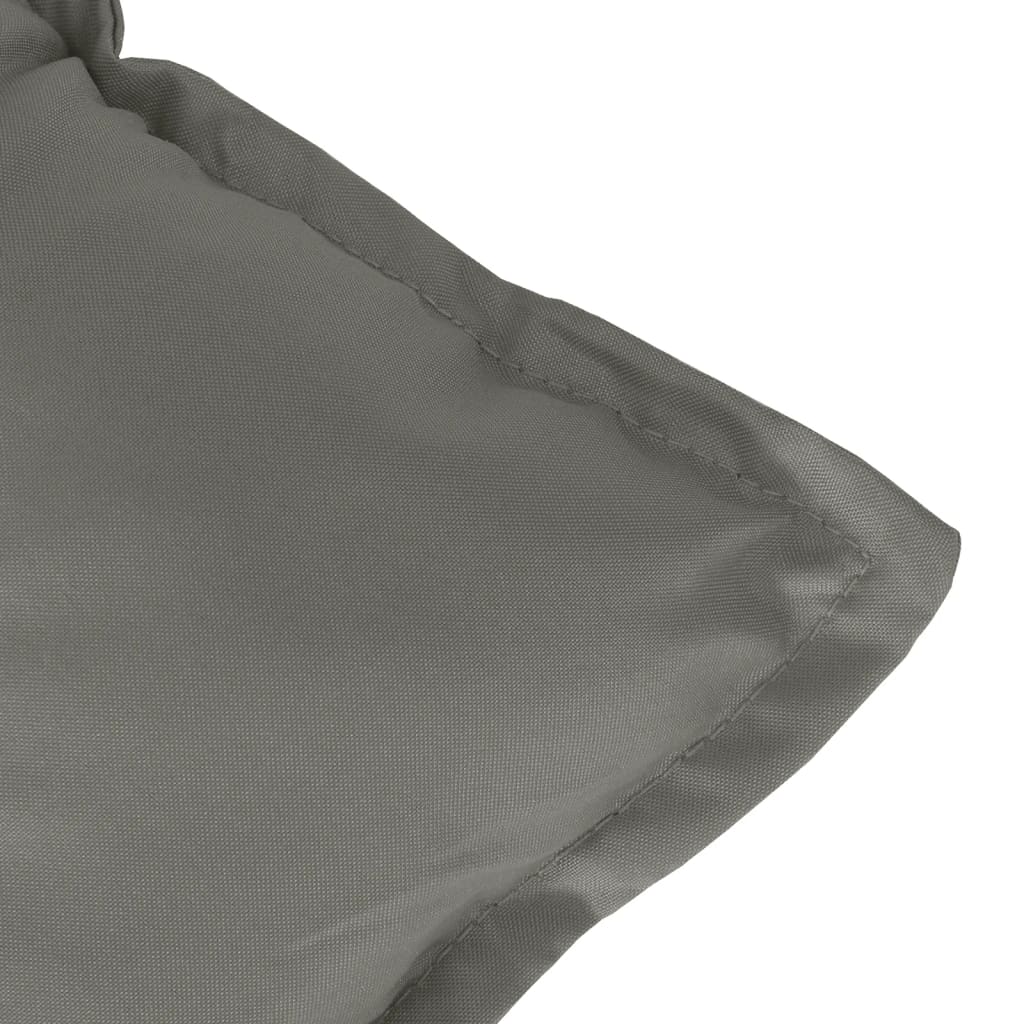 Garden bench cushion, dark grey, 120x50x7cm, fabric