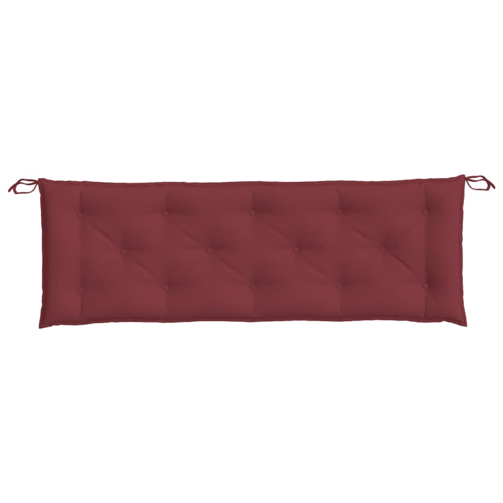 Garden bench cushion, wine red, 150x50x7cm, fabric