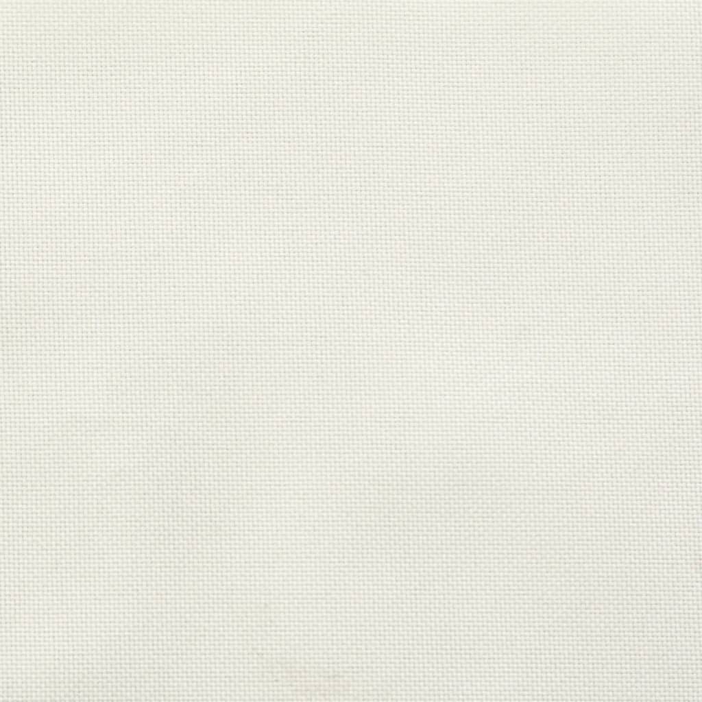 Garden bench cushions, 2 pcs., cream, 100x50x7cm, fabric