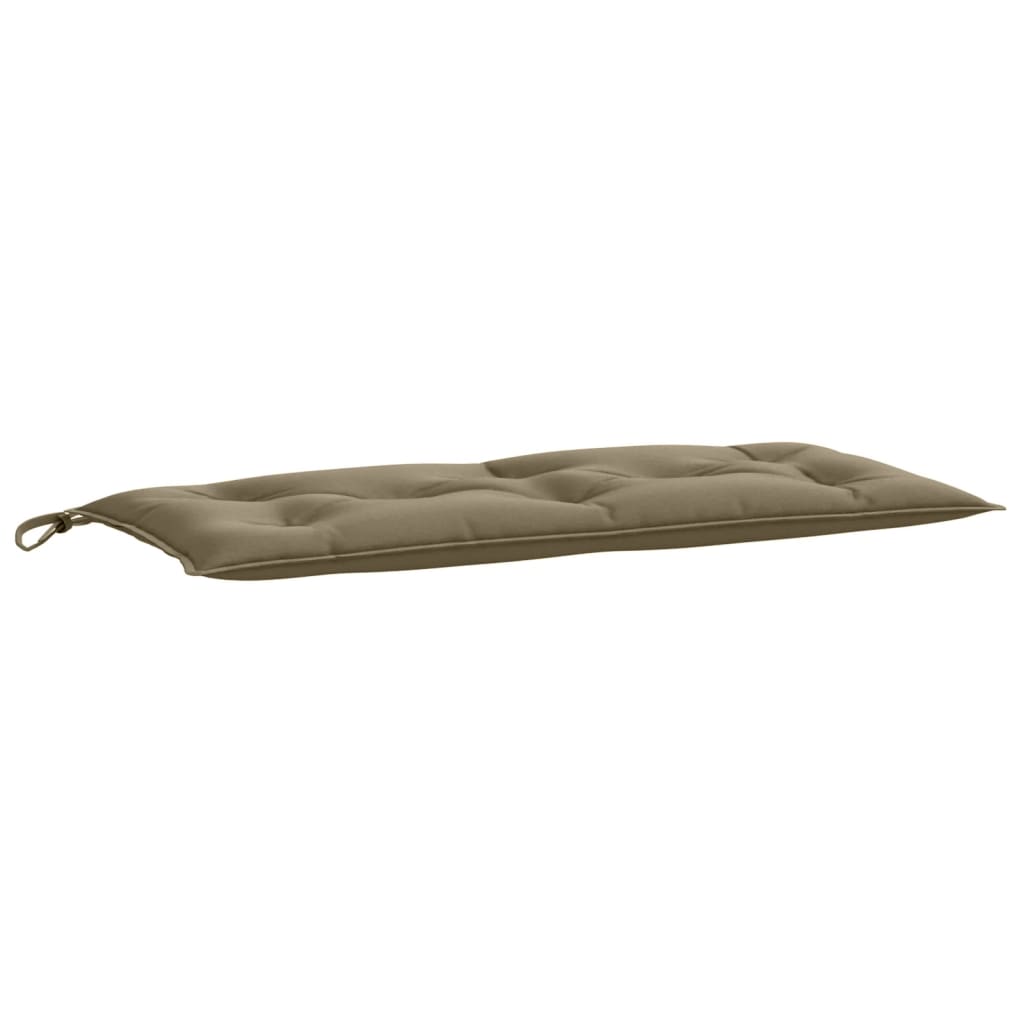 Garden bench cushions, 2 pcs, taupe, 100x50x7cm, fabric