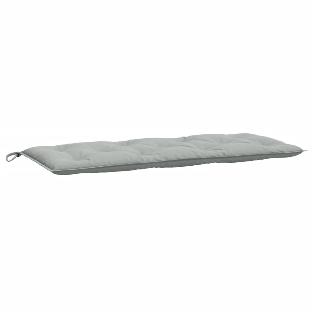 Garden bench cushions, 2 pcs., grey, 120x50x7cm, fabric