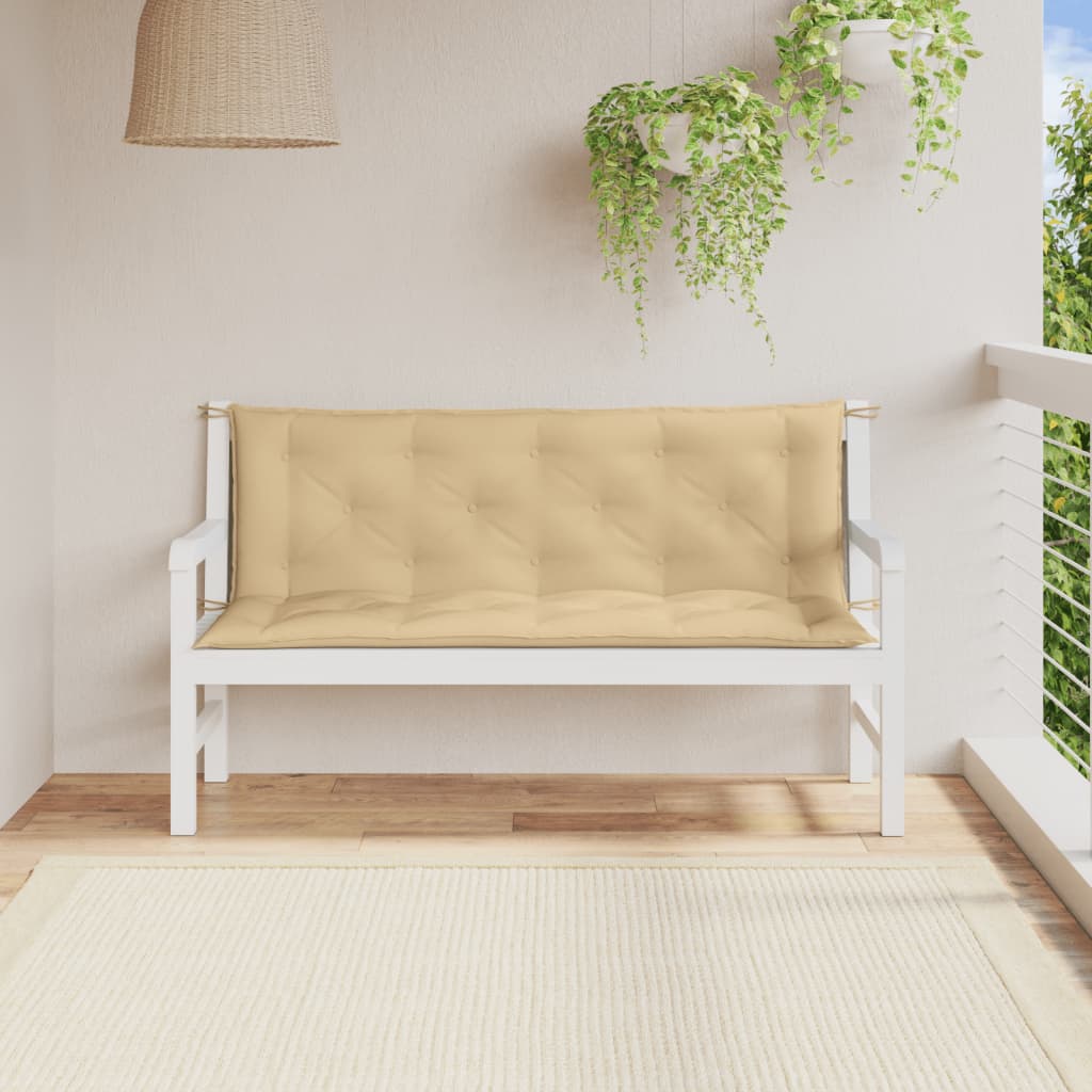 Sodo suoliuko pagalvėlės, 2vnt., smėlio, 150x50x7cm, audinys