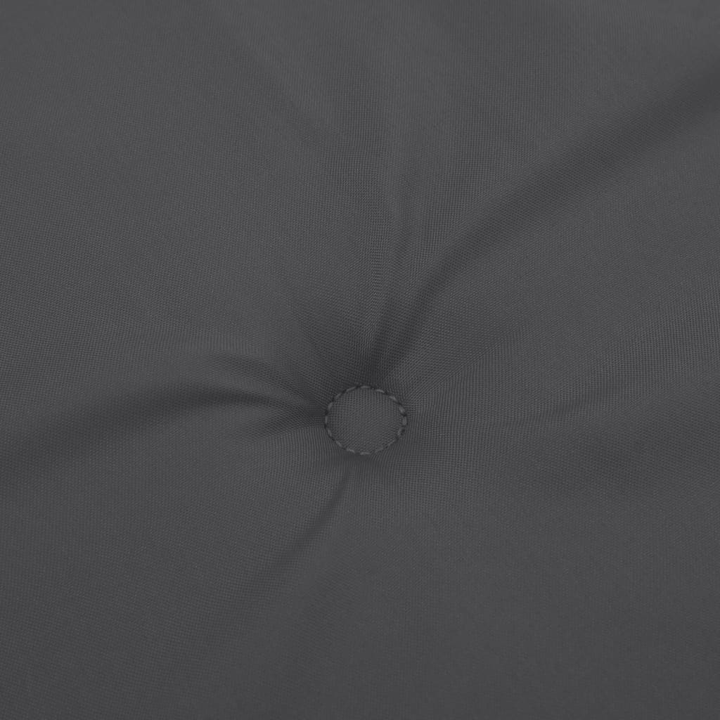 Sodo suoliuko pagalvėlės, 2vnt., antracito, 180x50x7cm, audinys