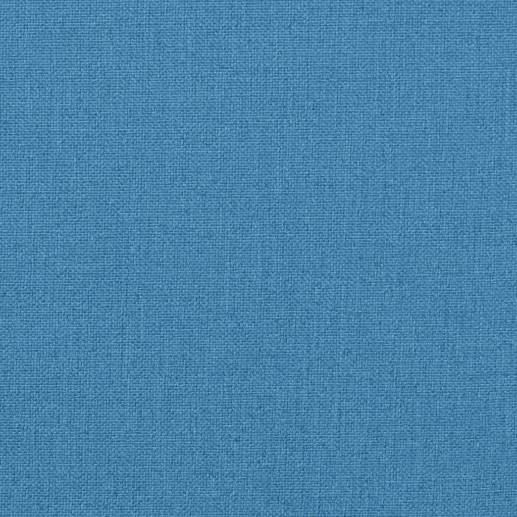 Garden bench cushions, 2 pcs., blue, 180x50x7cm, fabric