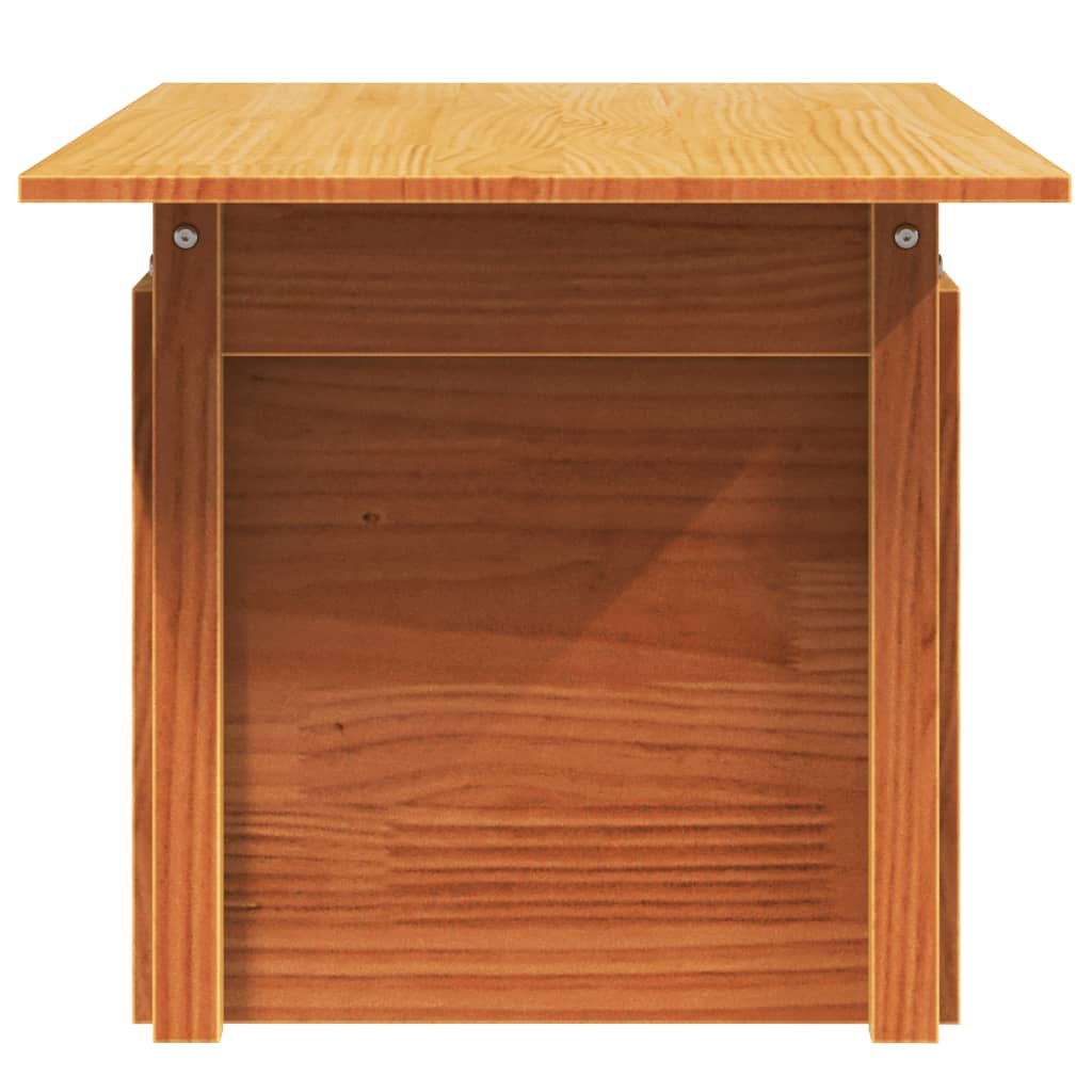 Sodo stalas, vaško rudas, 100x50x75cm, pušies medienos masyvas