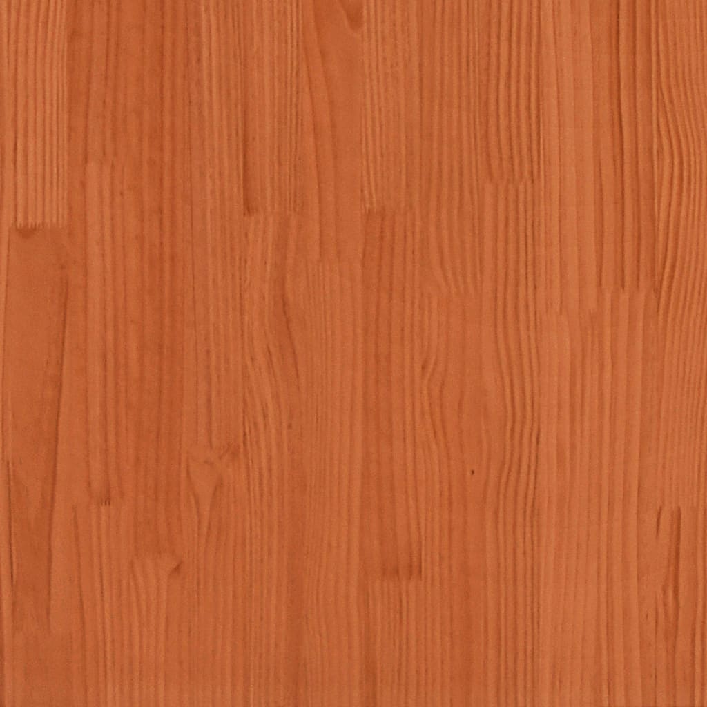 Sodo stalas, vaško rudas, 100x50x75cm, pušies medienos masyvas