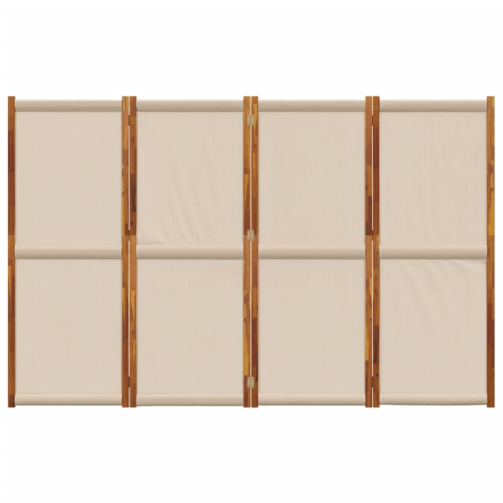 Kambario pertvara, 4 segmentai, taupe spalvos, 280x180cm