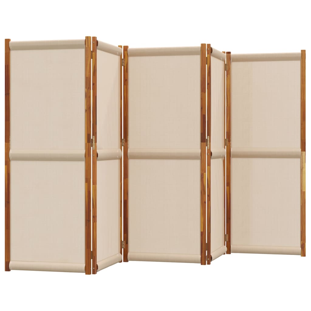 Kambario pertvara, 5 segmentai, taupe spalvos, 350x180cm