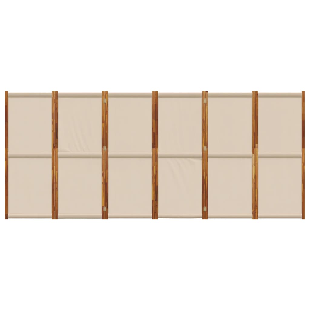 Kambario pertvara, 6 segmentai, taupe spalvos, 420x180cm