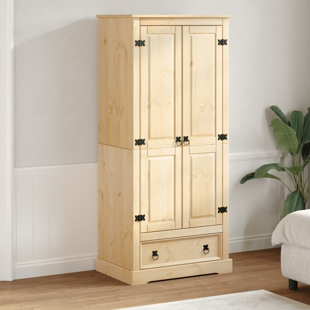 Corona wardrobe, 76x50x170cm, solid pine wood