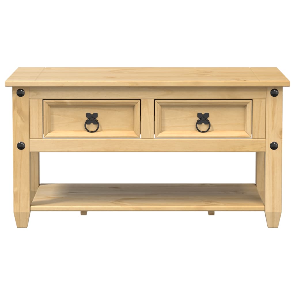 Corona coffee table with drawers, 85x50x45cm, solid pine