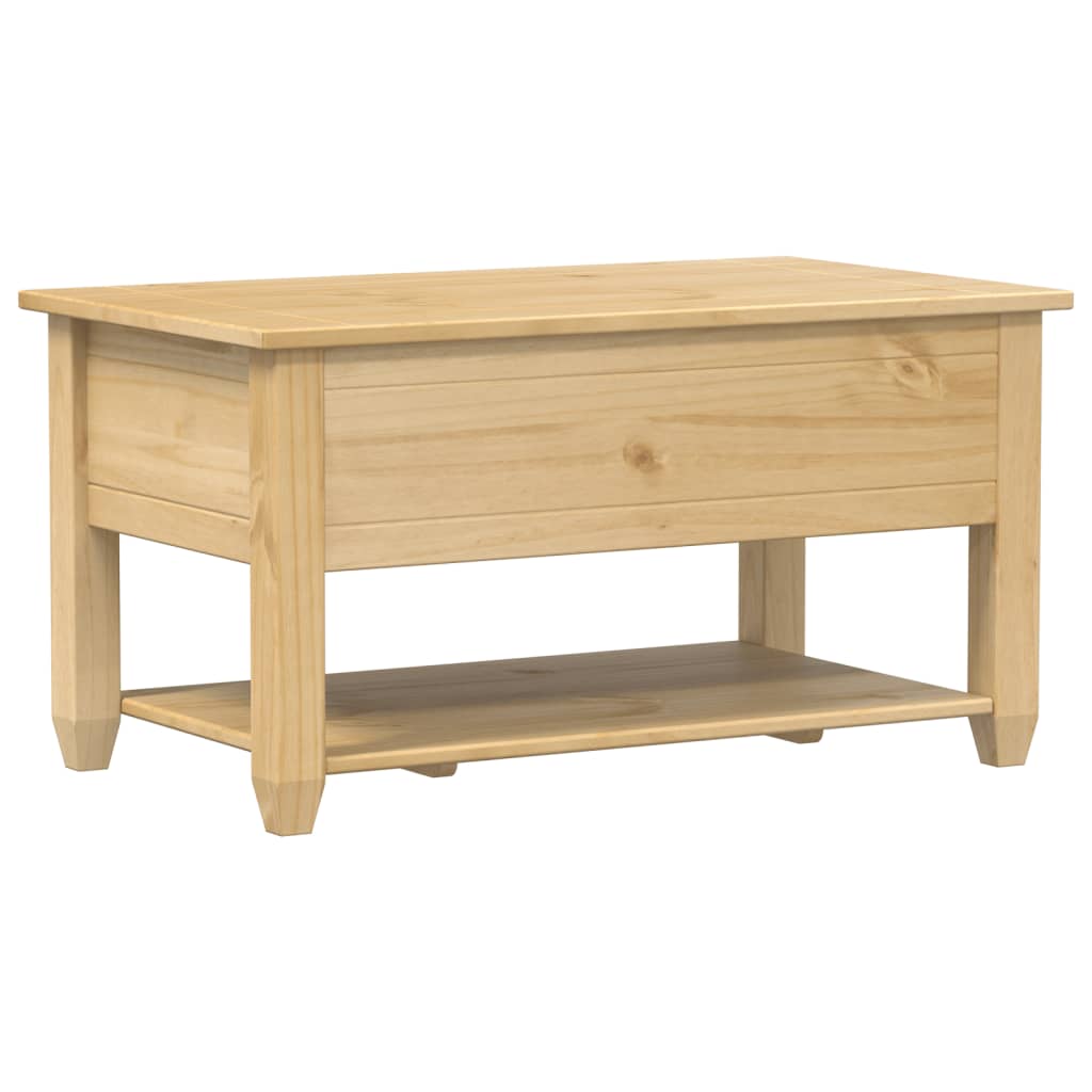 Corona coffee table with drawers, 85x50x45cm, solid pine