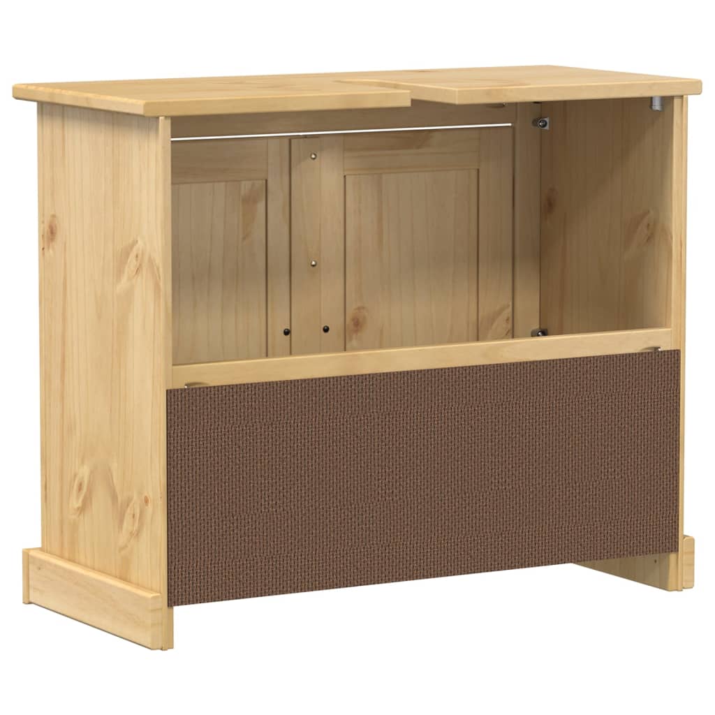 Bathroom cabinet for washbasin Corona, 73x33x60cm, solid pine