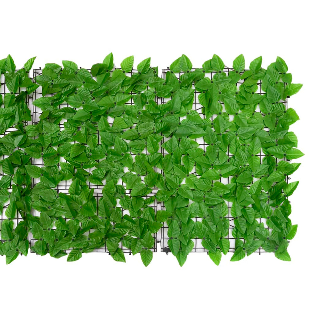 Balcony screen with green leaves, 200x75cm