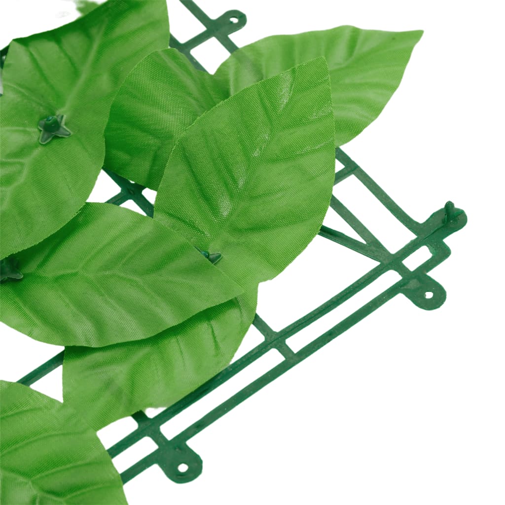 Balcony screen with green leaves, 200x75cm