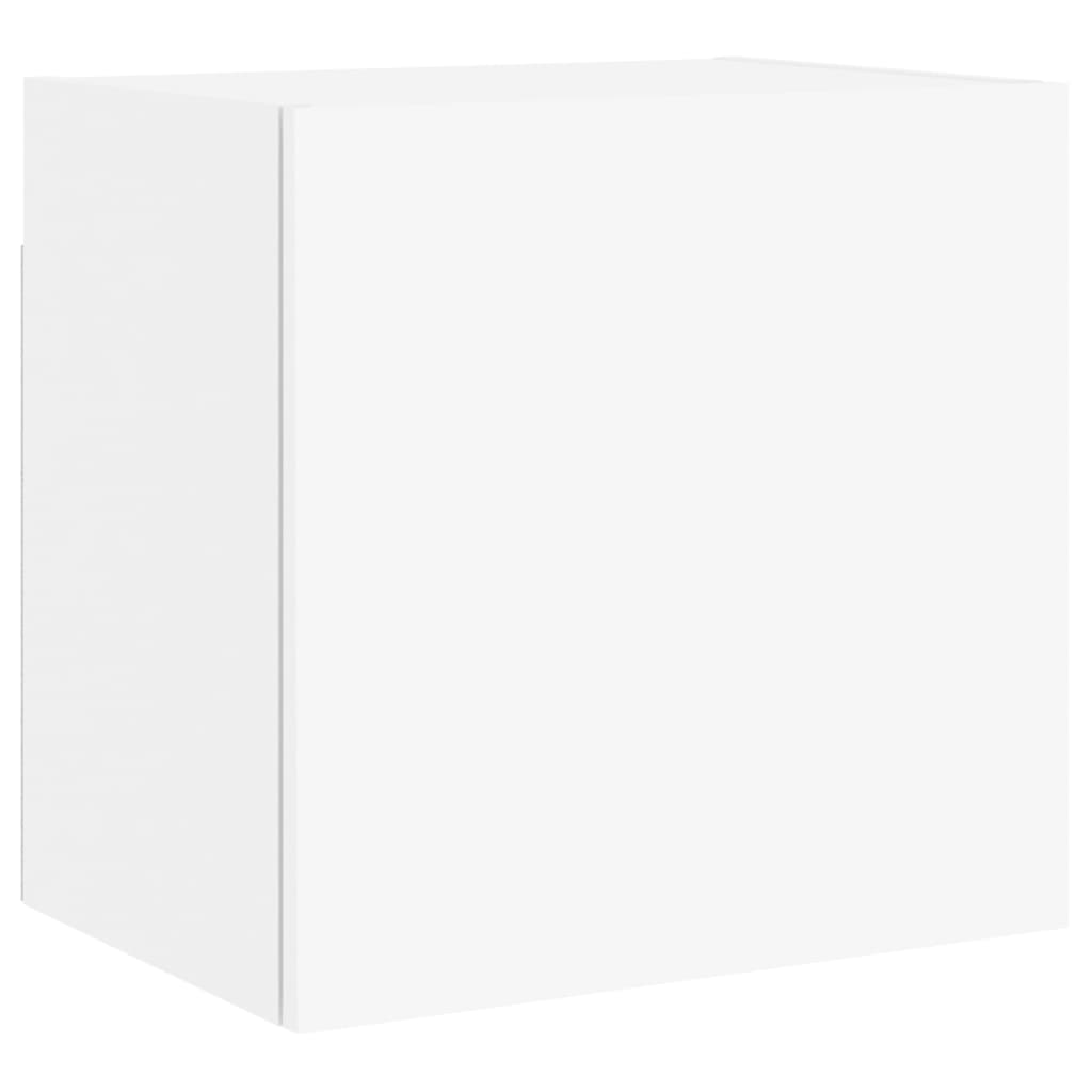 TV Wall Unit, 5-Piece, White, Engineered Wood