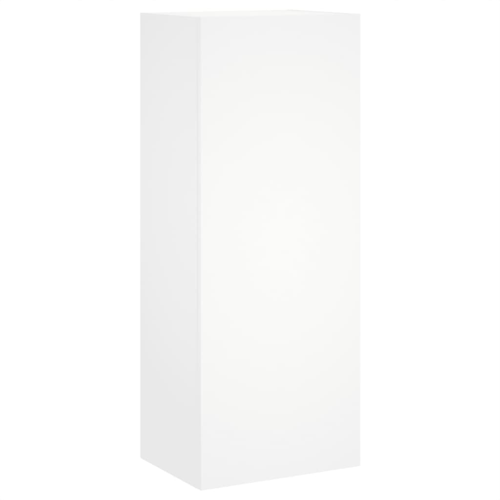 TV Wall Unit, 5-Piece, White, Engineered Wood