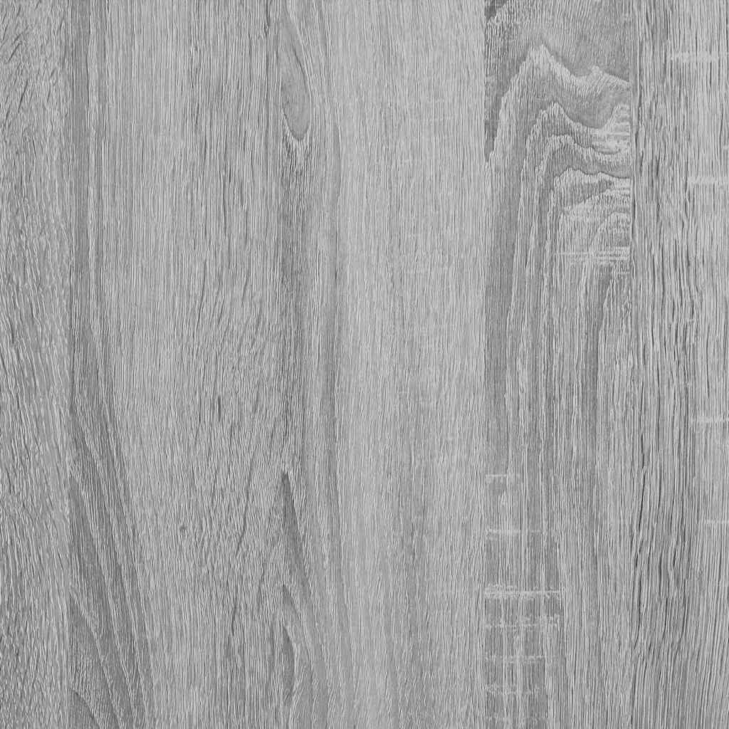 Wall-mounted TV cabinet, 5-piece, grey oak, engineered wood