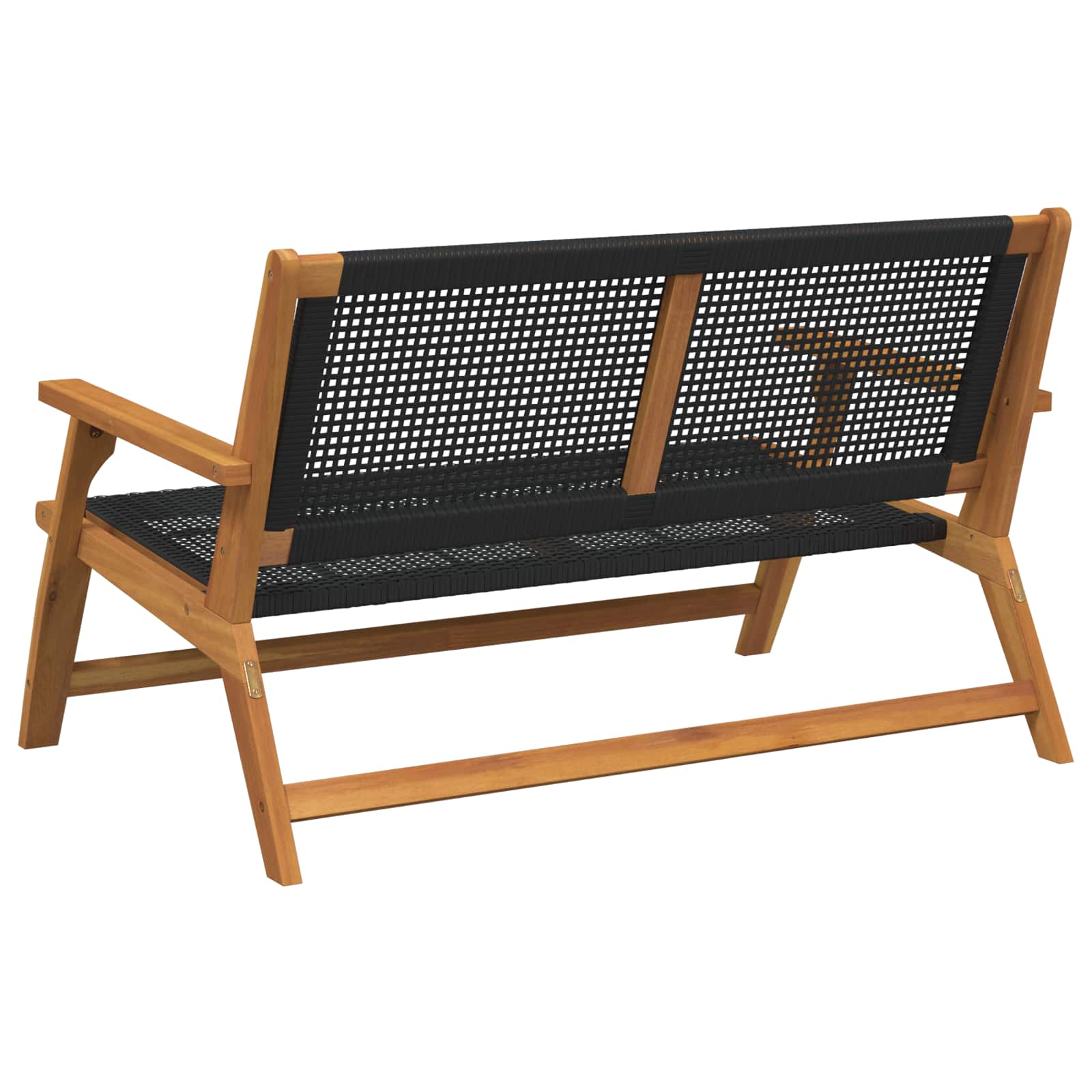 Sodo baldai Juoda 122 x 78 x 73 cm Kietos akacijos mediena