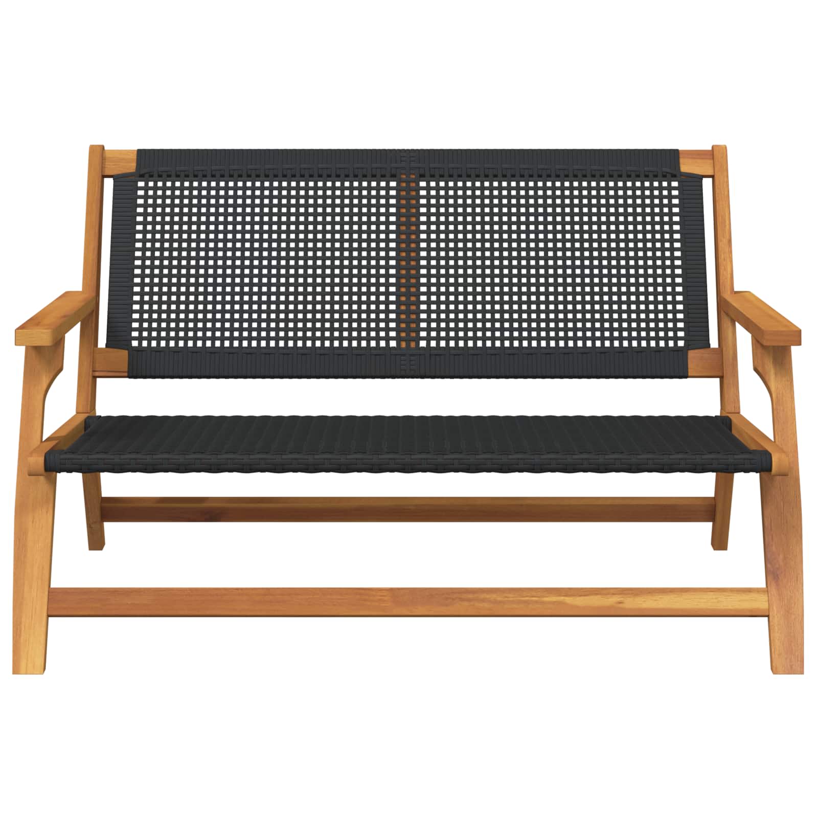 Sodo baldai Juoda 122 x 78 x 73 cm Kietos akacijos mediena