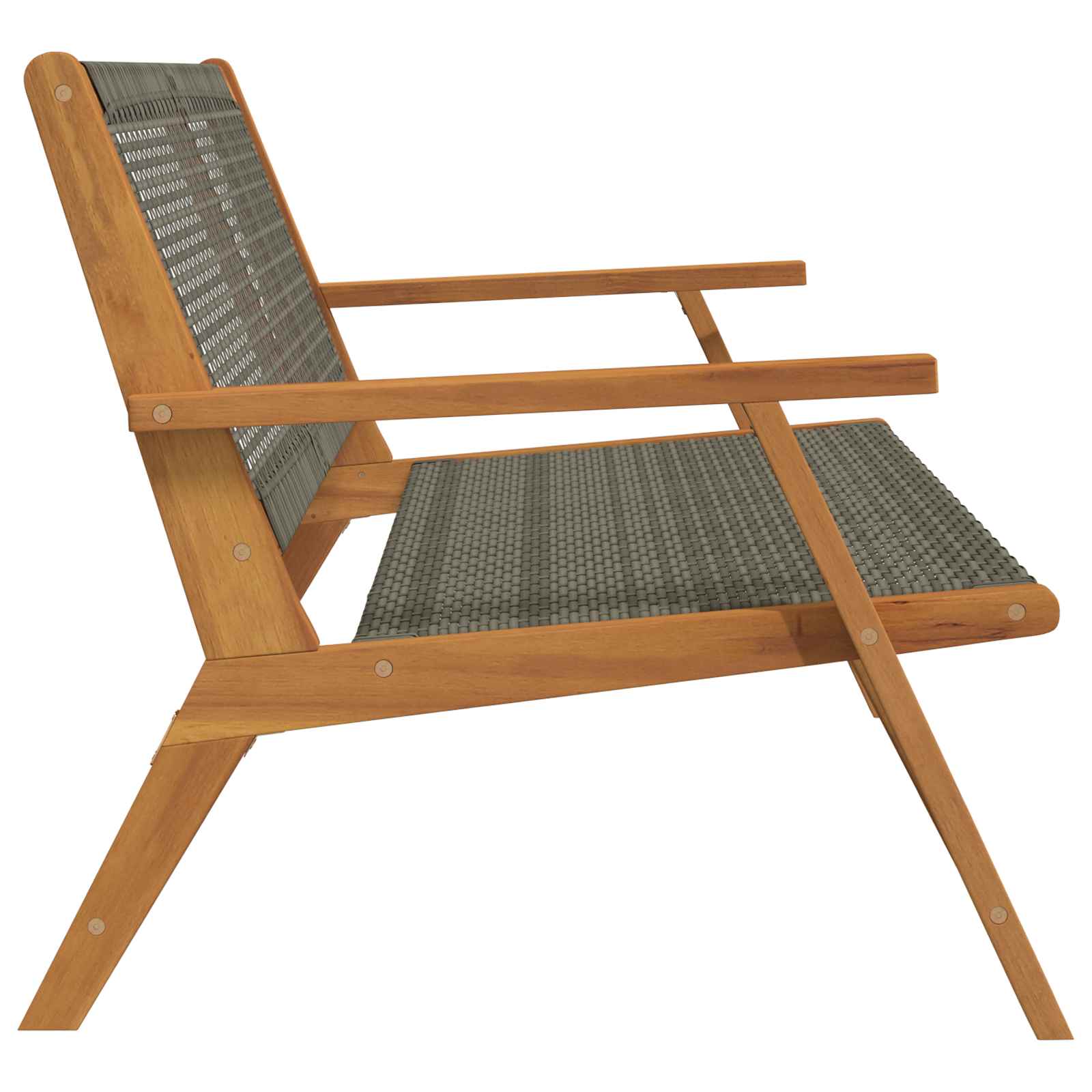 Sodo baldai Pilka 122 x 78 x 73 cm Kietos akacijos mediena