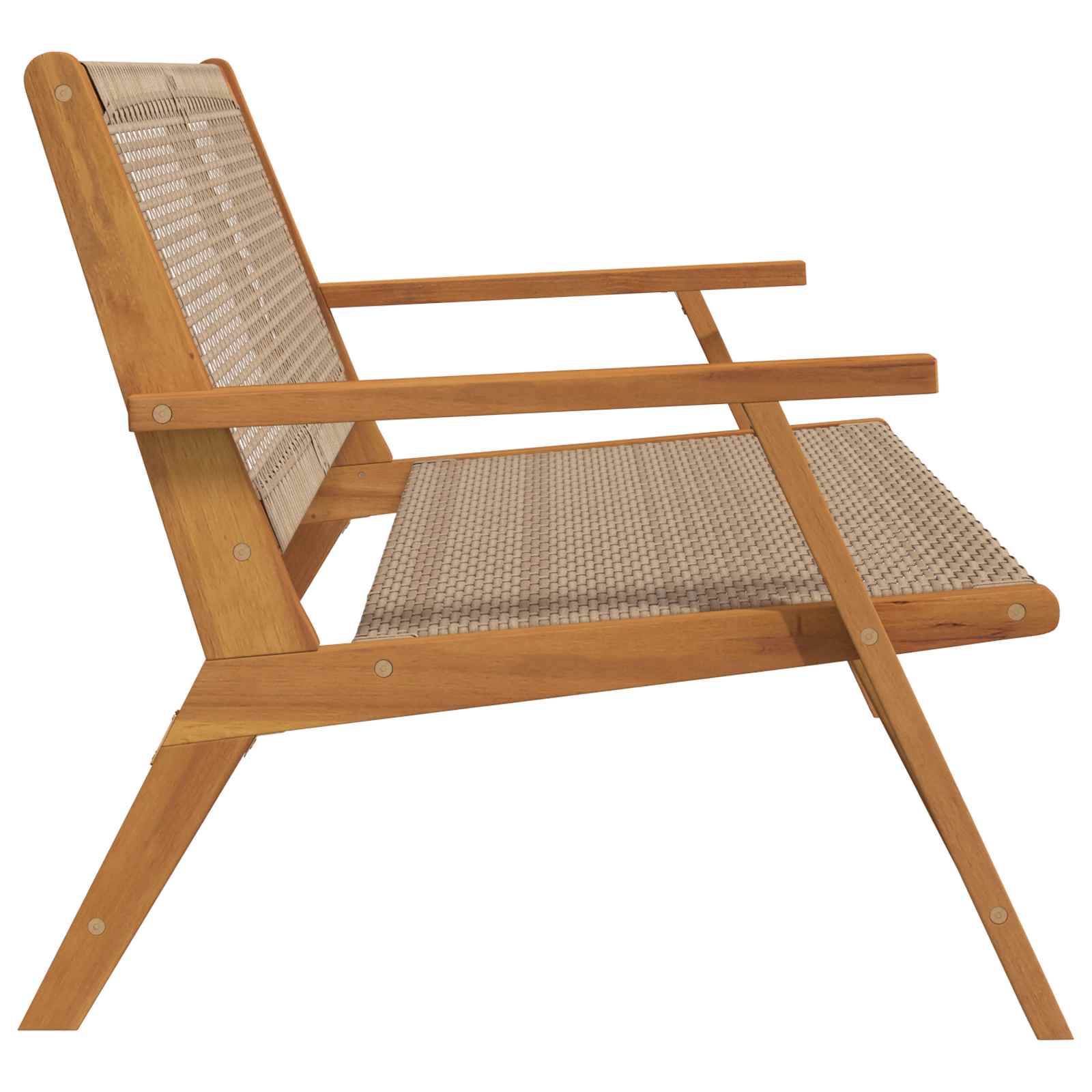 Sodo baldai Smėlio 122 x 78 x 73 cm Kietos akacijos mediena