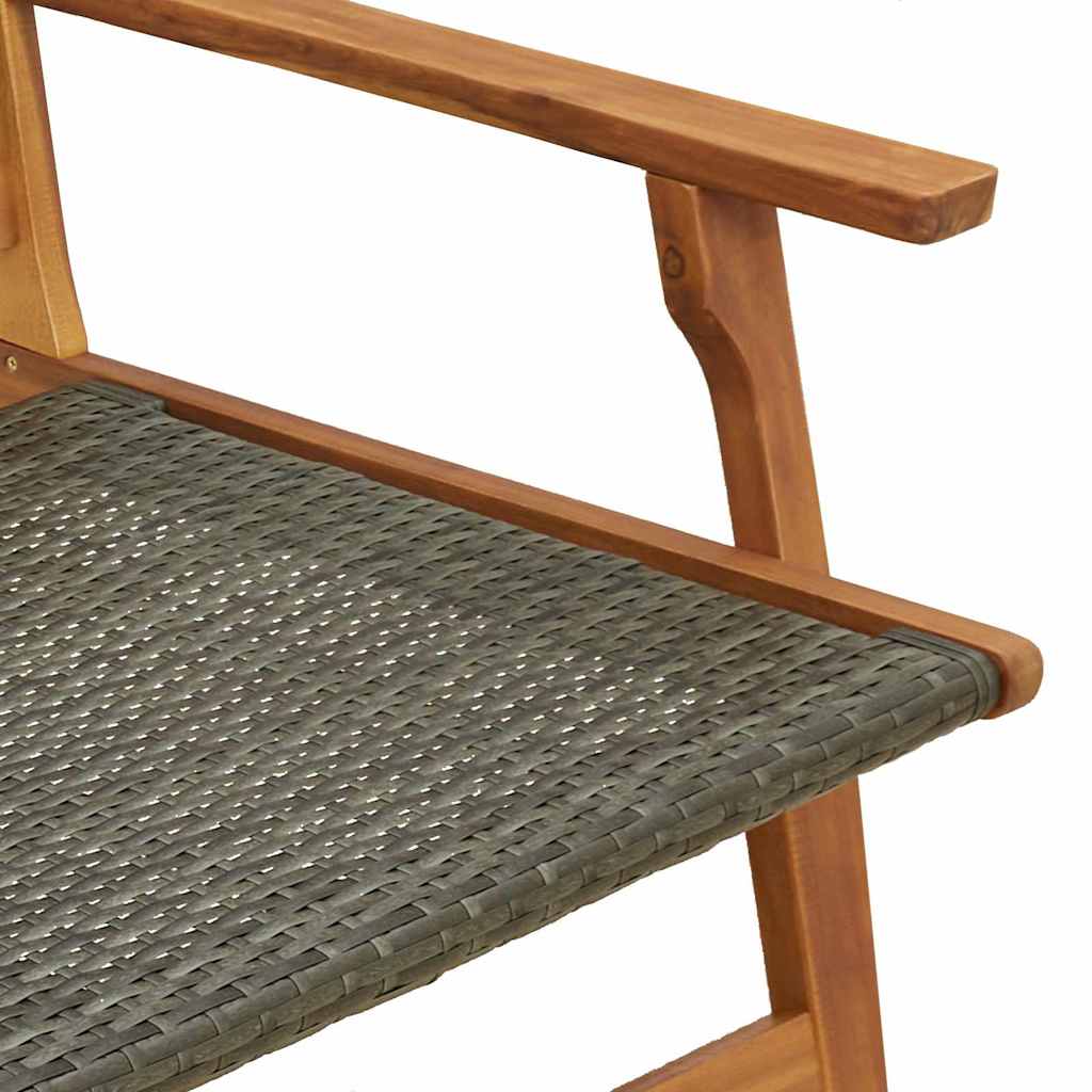 Sodo baldai 2 pcs Pilka 67 x 78 x 73 cm Kietos akacijos mediena
