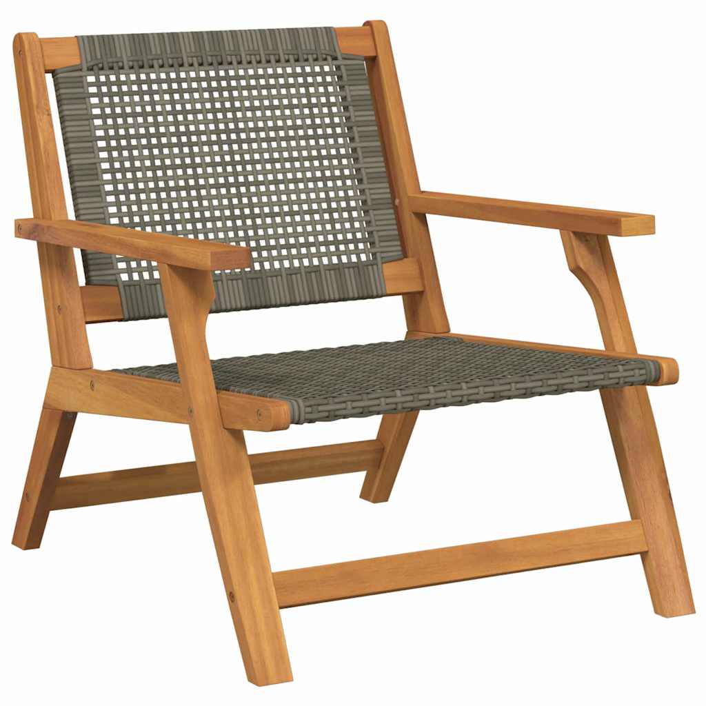 Sodo baldai 2 pcs Pilka 67 x 78 x 73 cm Kietos akacijos mediena