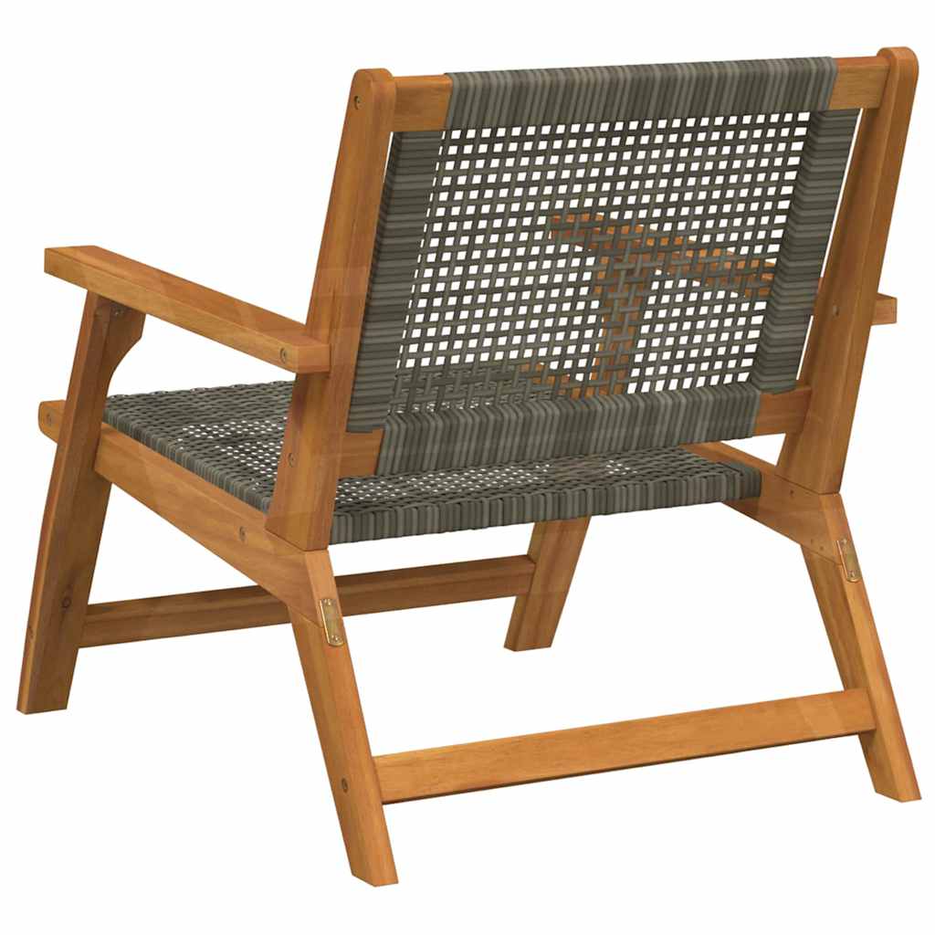 Sodo baldai 2 pcs Pilka 67 x 78 x 73 cm Kietos akacijos mediena