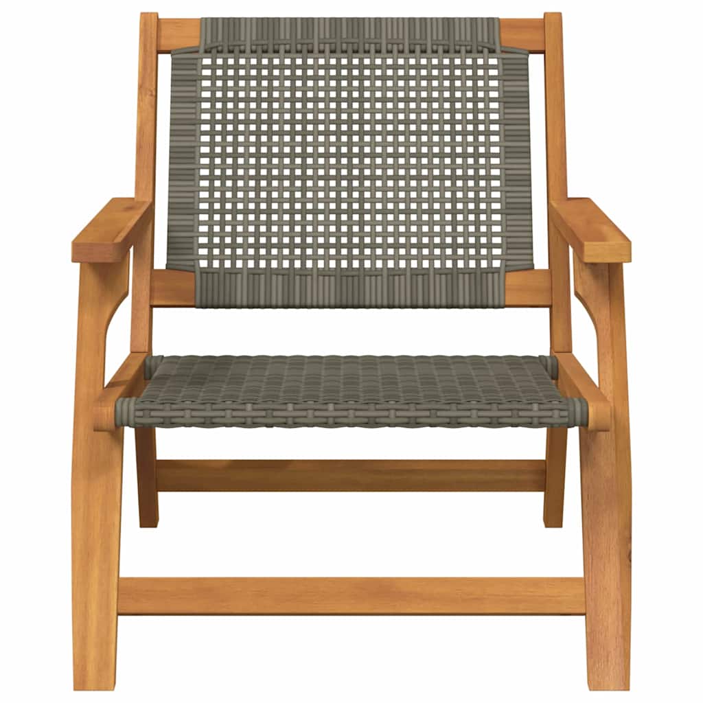 Sodo baldai 2 pcs Pilka 67 x 78 x 73 cm Kietos akacijos mediena