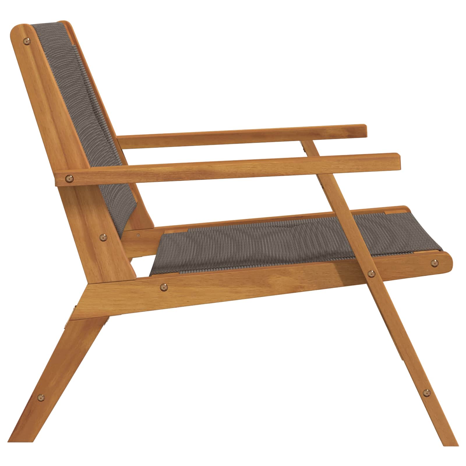 Sodo kėdės 2 vnt. pilkos 67x77x73 cm, tvirtas akacijos medis