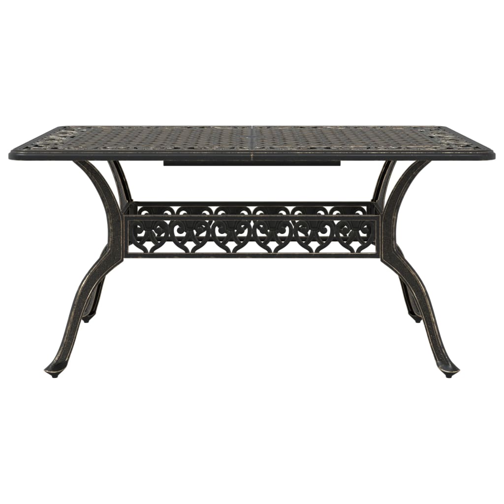 Sodo staliukas, bronzinis, 150x90x72cm, lietas aliuminis