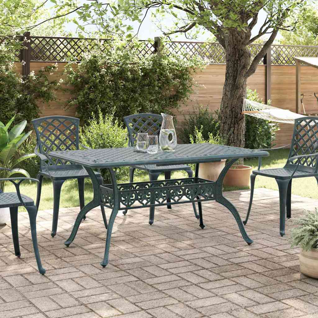 Sodo stalas Žalia 150 x 90 x 72 cm Aliuminis