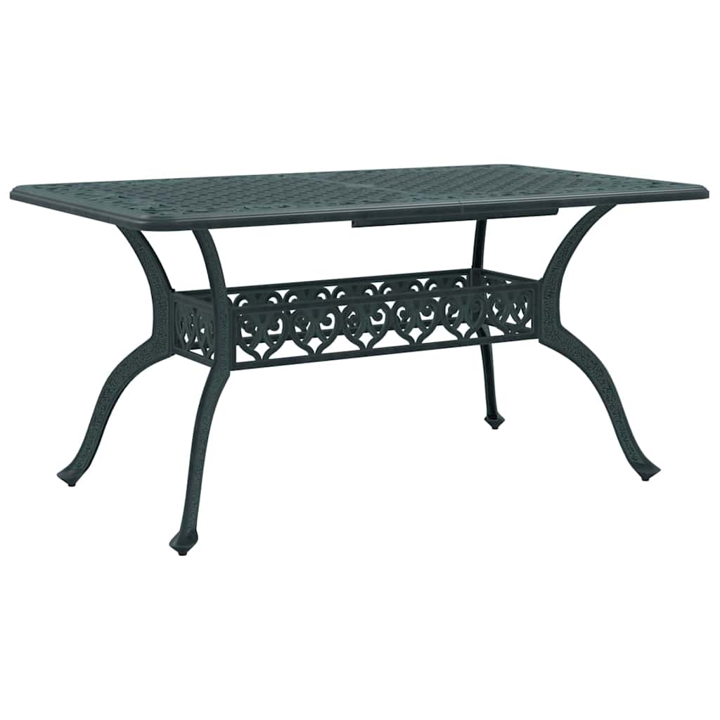 Sodo stalas Žalia 150 x 90 x 72 cm Aliuminis