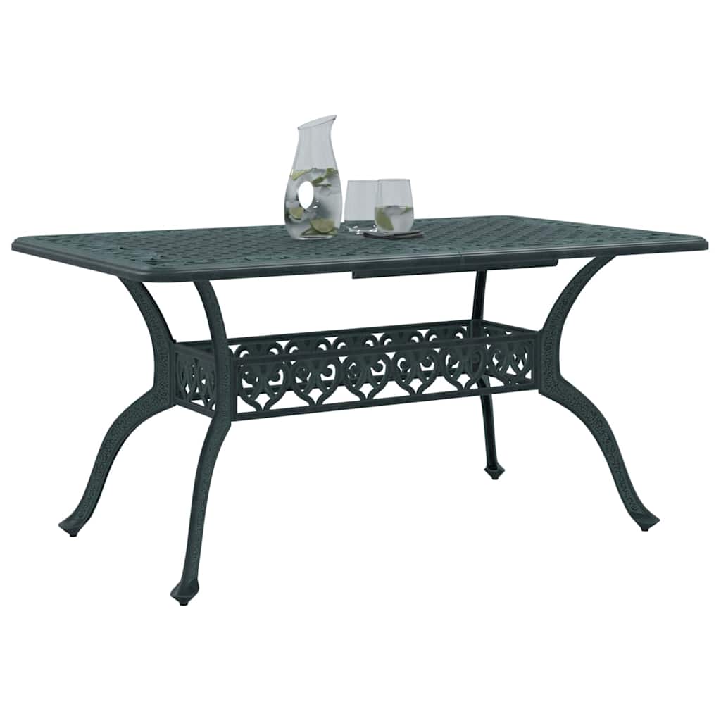 Sodo stalas Žalia 150 x 90 x 72 cm Aliuminis