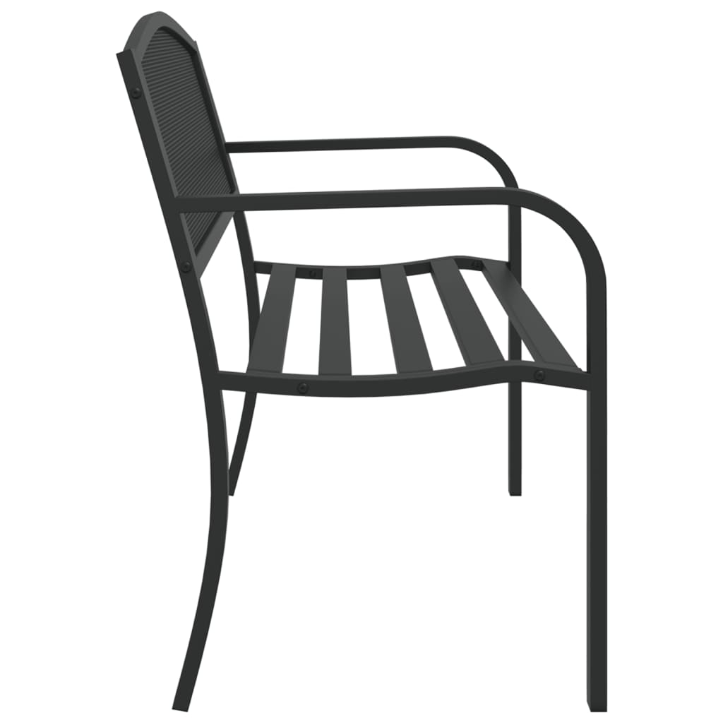 Sodo suoliukas, juodos spalvos, 119cm, plienas