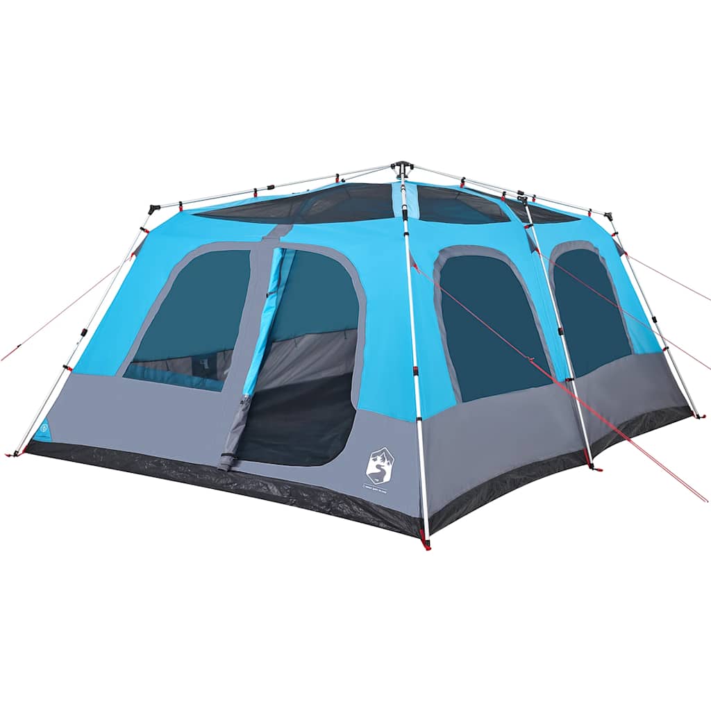Family tent, blue, 10 person, dome, quick release