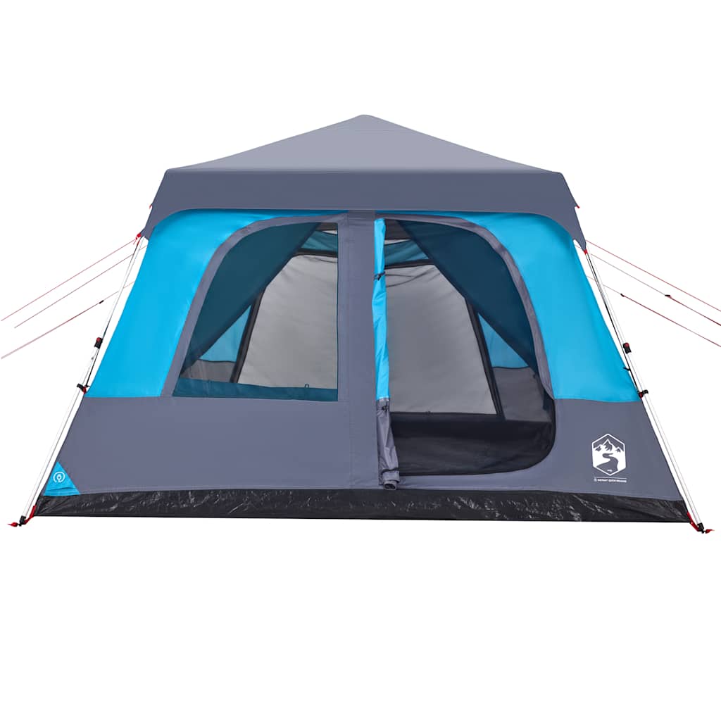 Family tent, blue, 10 person, dome, quick release