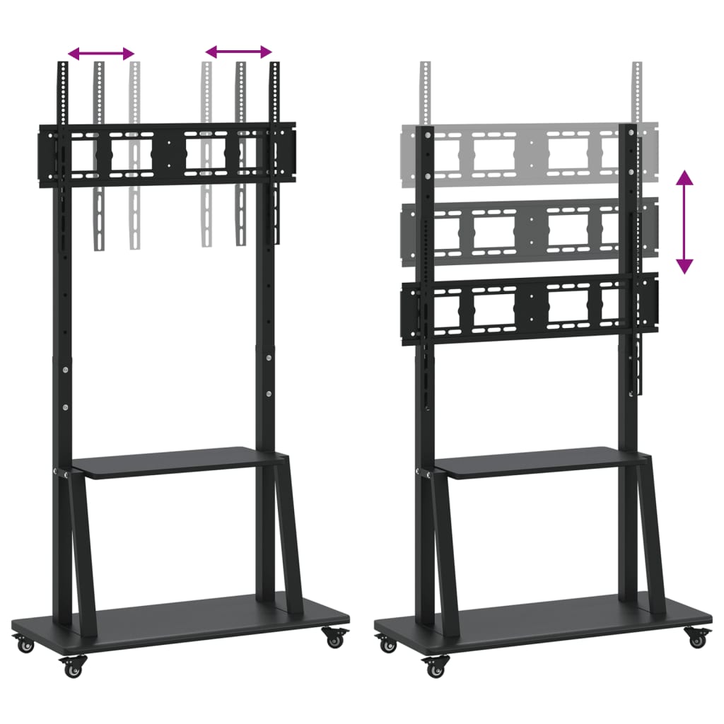 TV statīvs uz ritentiņiem 32-90 collu ekrānam, 800x600mm, 100kg