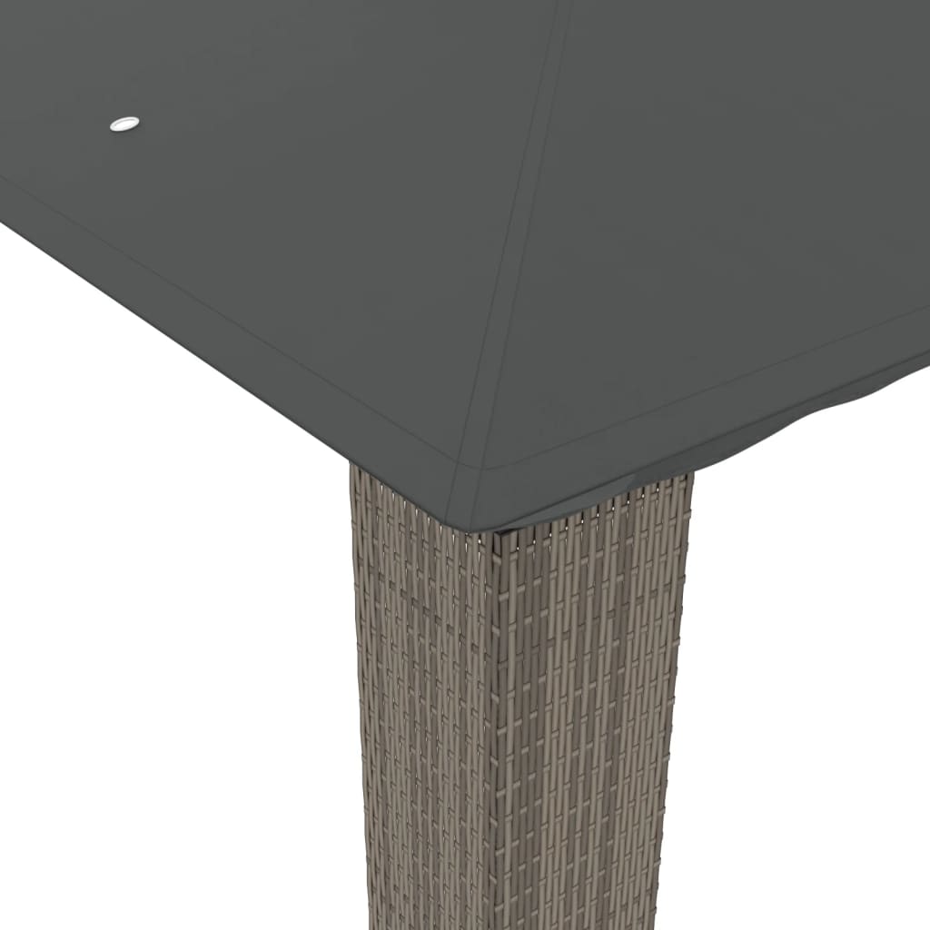 Gazebo with a double roof XANDER, anthracite, 2.94x2.94m