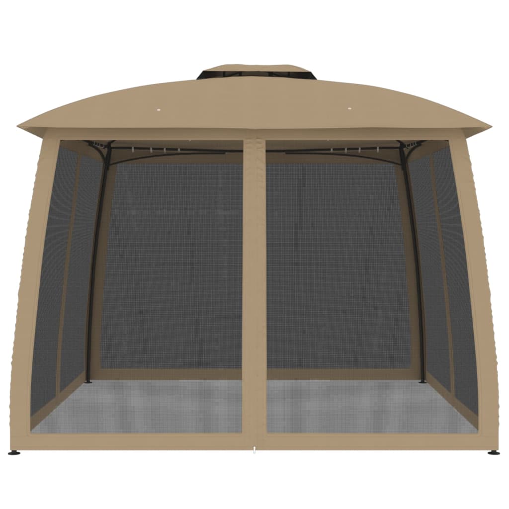 Pavėsinė su stogu XANDER, taupe, 2,93x2,93m