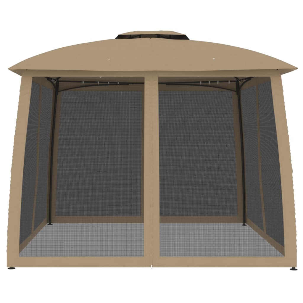 Pavėsinė su stogu XANDER, taupe, 2,93x2,93m