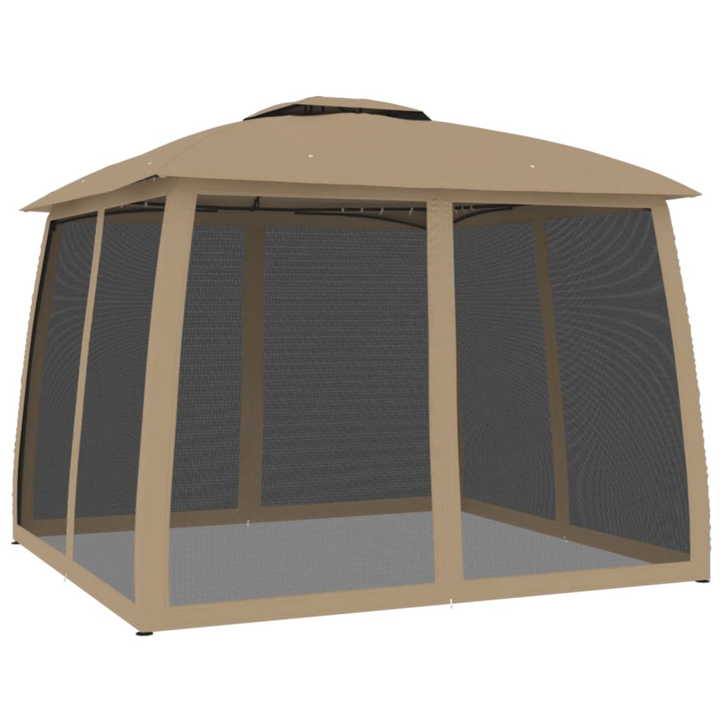 Pavėsinė su stogu XANDER, taupe, 2,93x2,93m