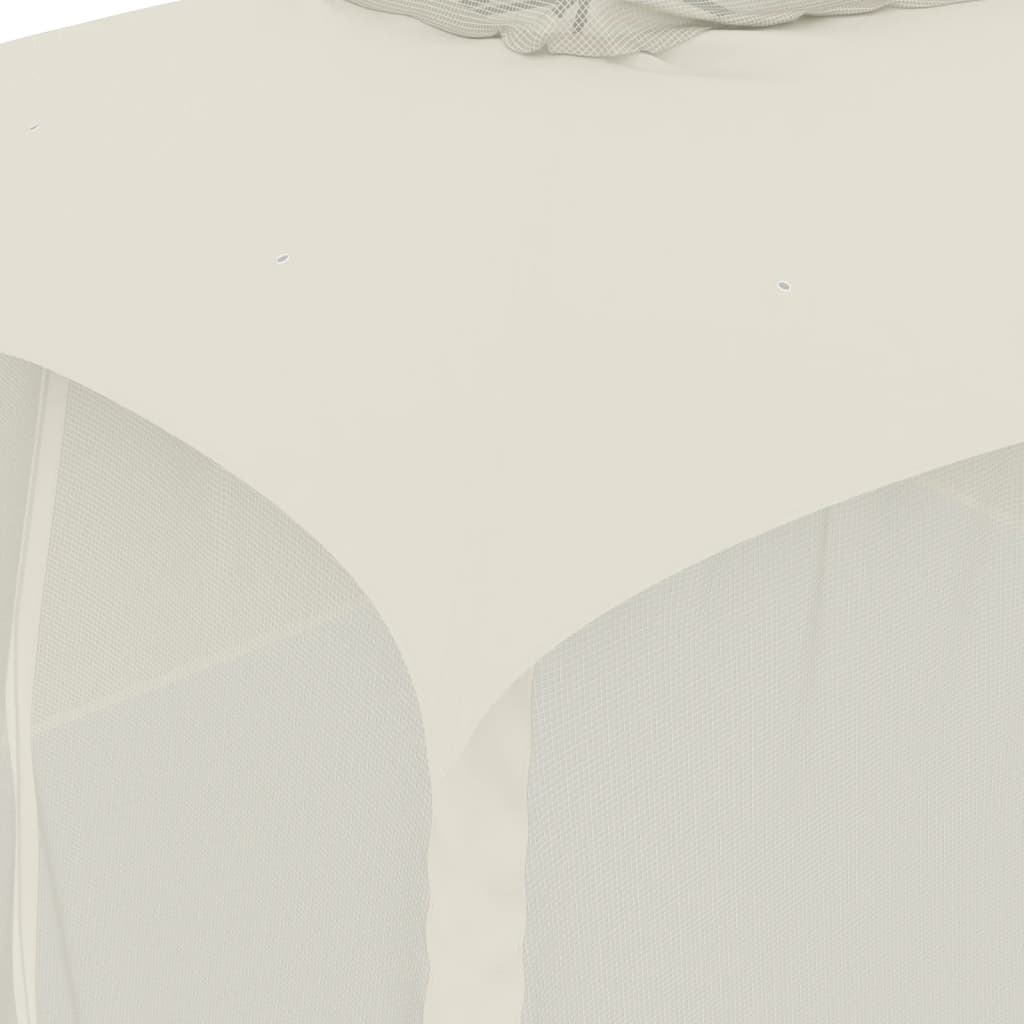 Gazebo with roof XANDER, cream, 3.93x2.93m