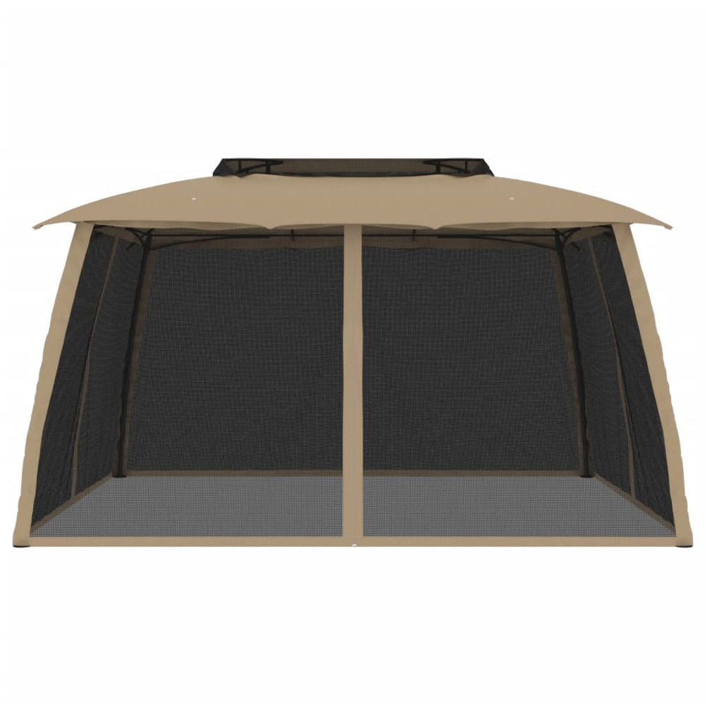 Pavėsinė su stogu XANDER, taupe, 3,93x2,93m