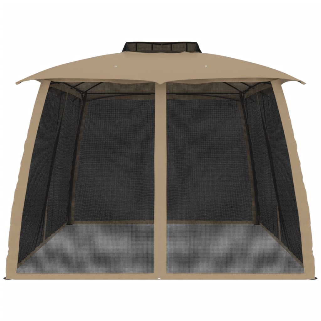 Pavėsinė su stogu XANDER, taupe, 3,93x2,93m